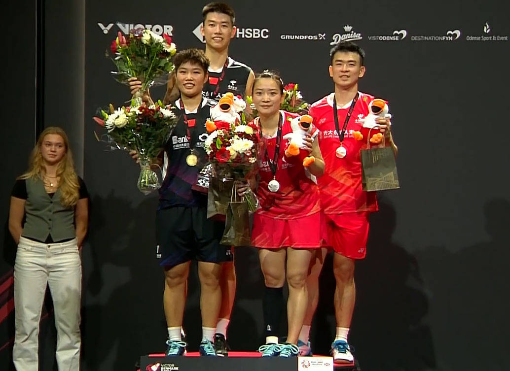 中国队横扫丹麦队，李梓嘉统治全场